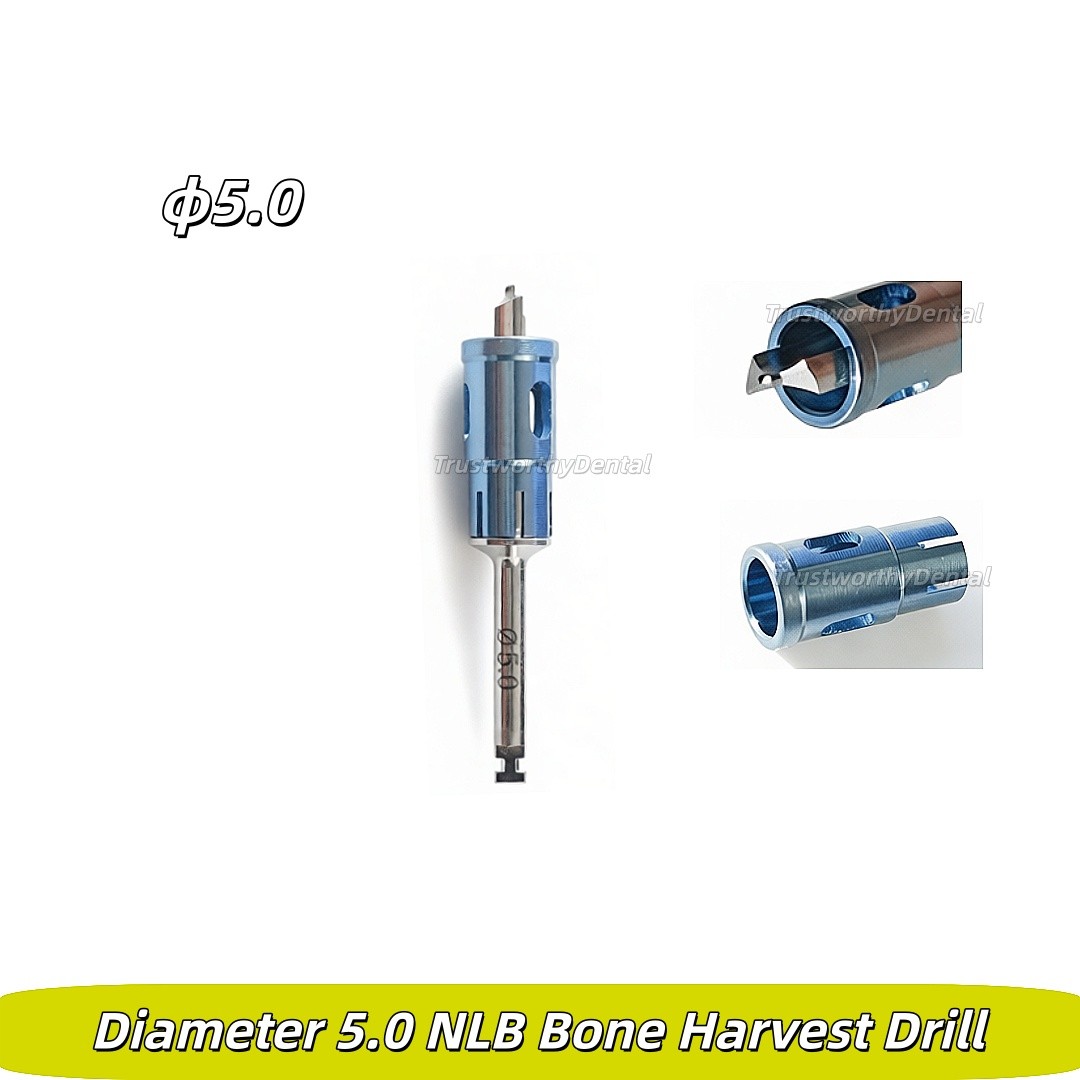 ∅5.0 Dental Harvest Bone Collector Drill Never Loss Trephine GBR NLB Drill