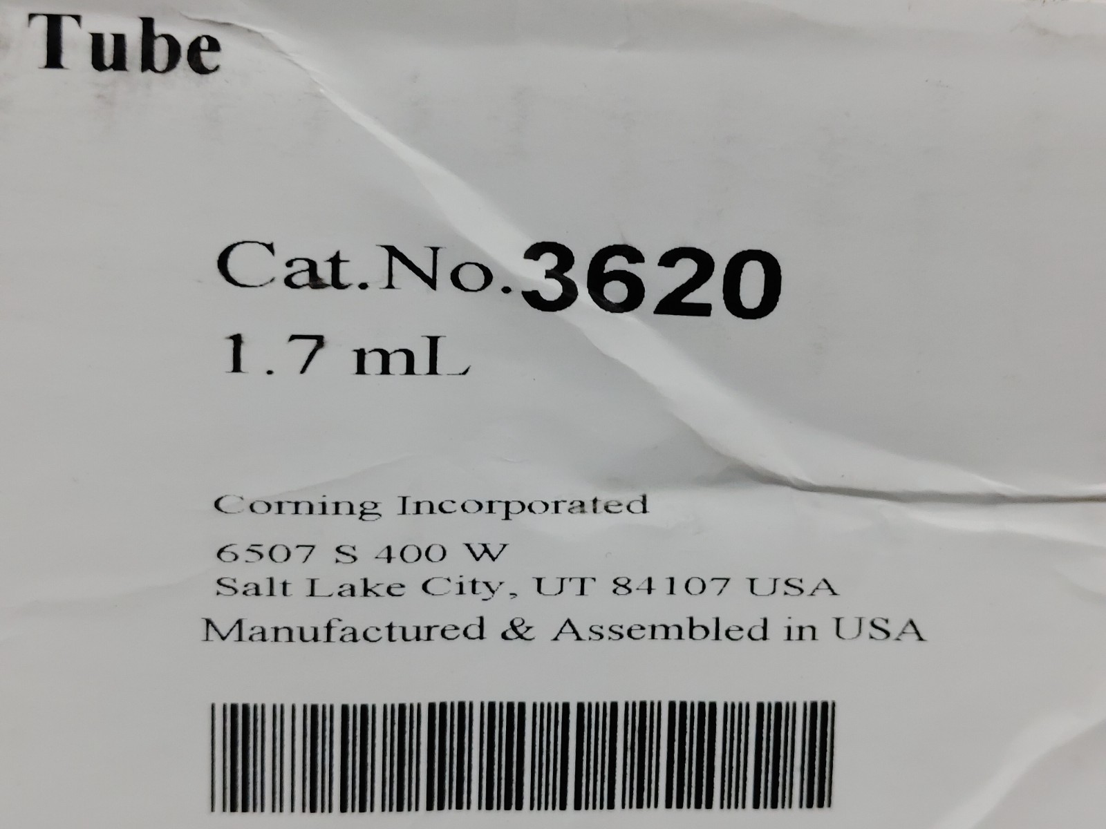 500 Box COSTAR 3620 1.7mL Snap Cap Microcentrifuge Tube Polypropylene Nonsterile
