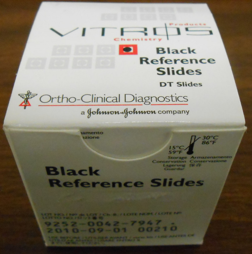 VITROS PRODUCTS VITROS BLACK REFERENCE SLIDES J023316