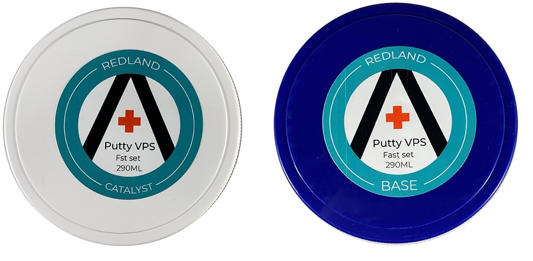 Redland Putty Fast Set VPS Impression Material Base + Catalyst 580mL German Made