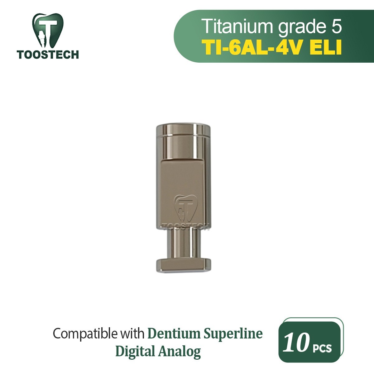 10pcs Dental digital model analog compatible Den-tium superline D4.5mm