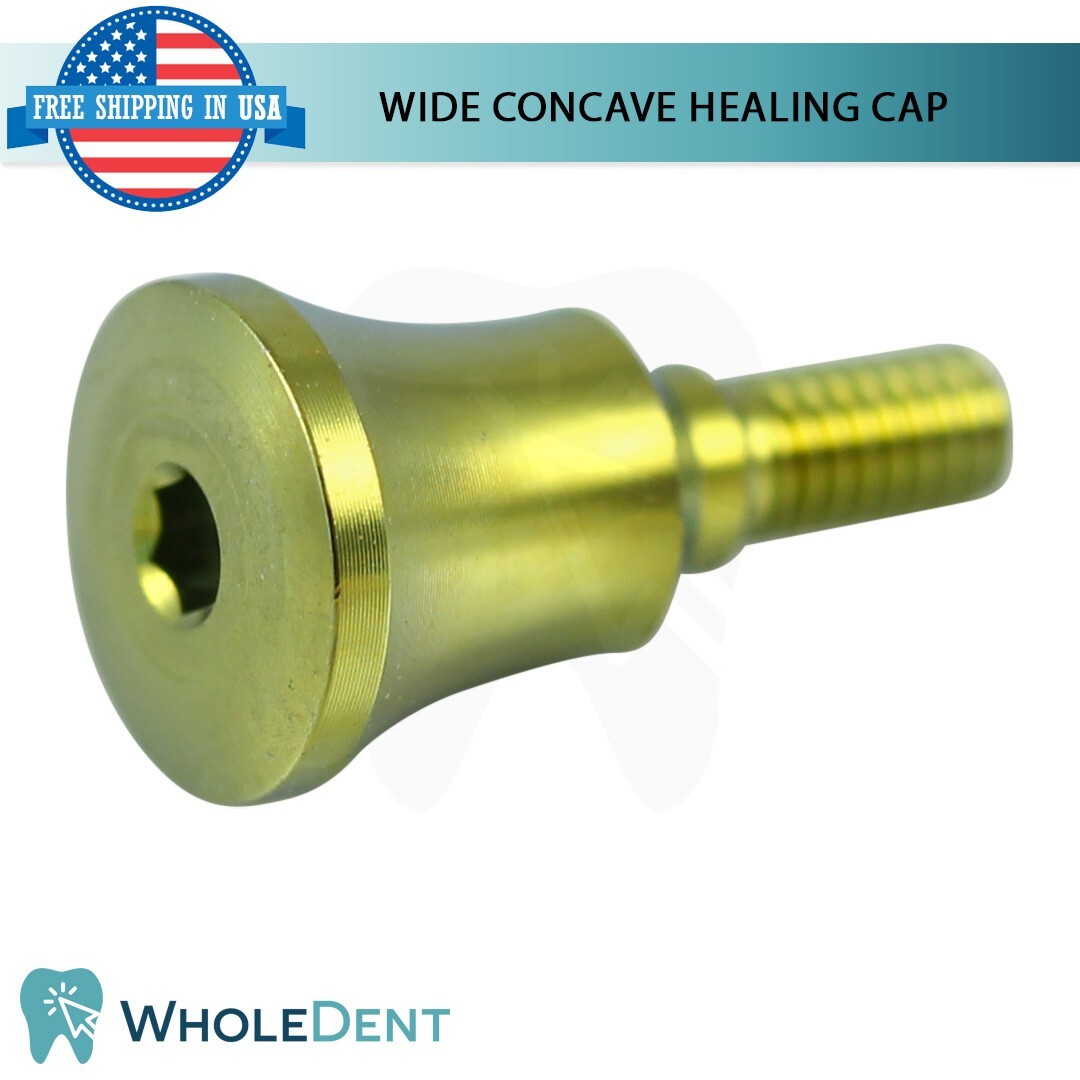 X5 Dental Concave Anatomic Healing Cap Ø5.5mm Titanium Abutment Int Hex 2.42