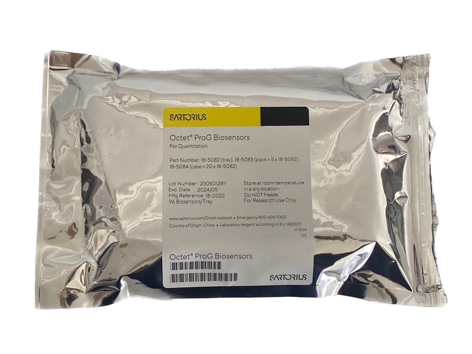 SARTORIUS Octet Protein G ProG Biosensors for Quantitation 96/Tray 18-5082