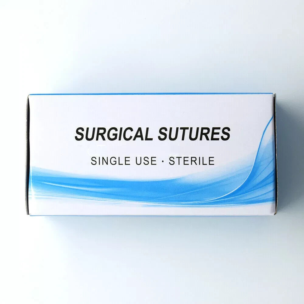 Dental Non-Absorbable Surgical Practice Braided Suture Silk Train Test 3/0 4/0