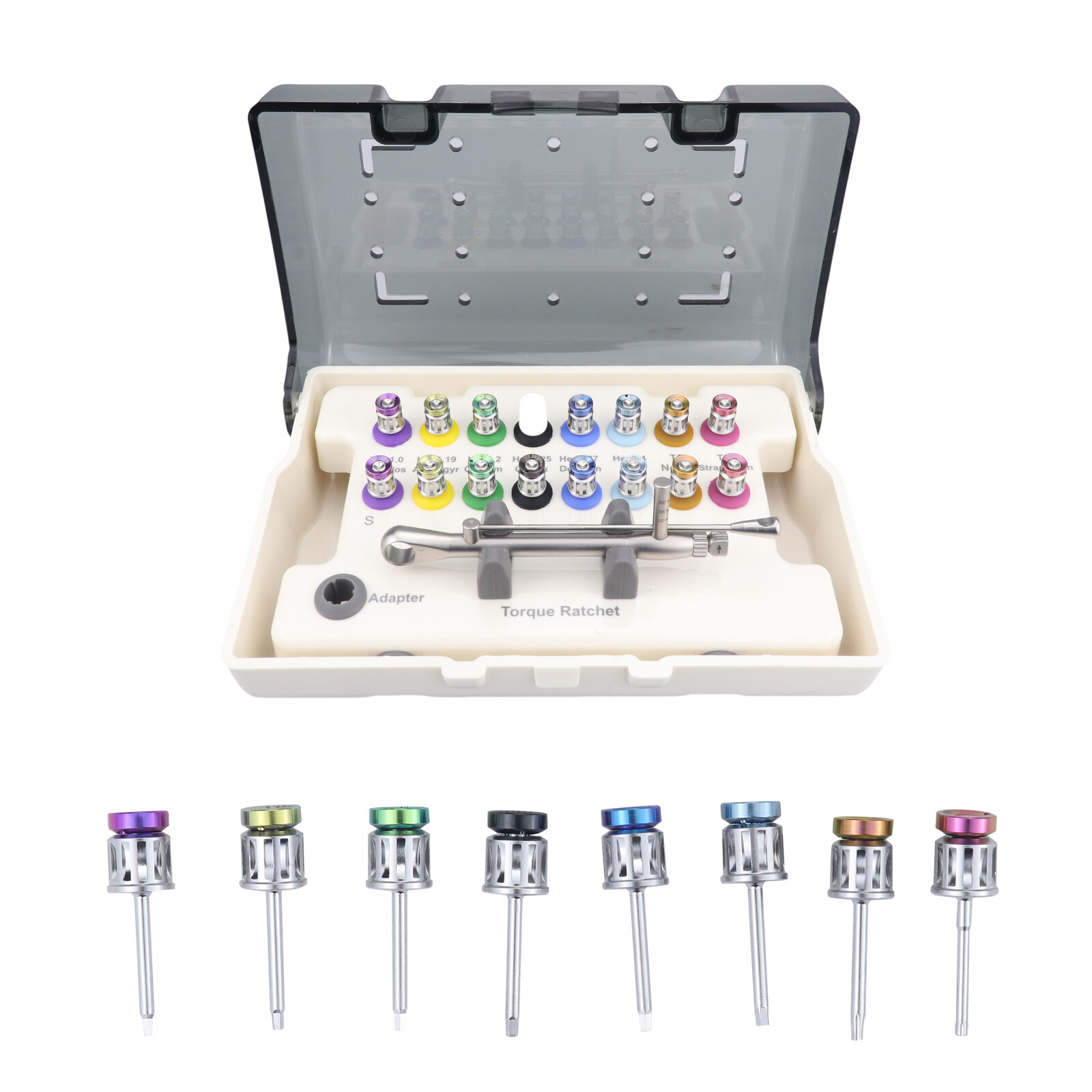 Universal Implant Repair Prosthetic Tool Kit with16PCS Screwdrivers Wrench HGY-7