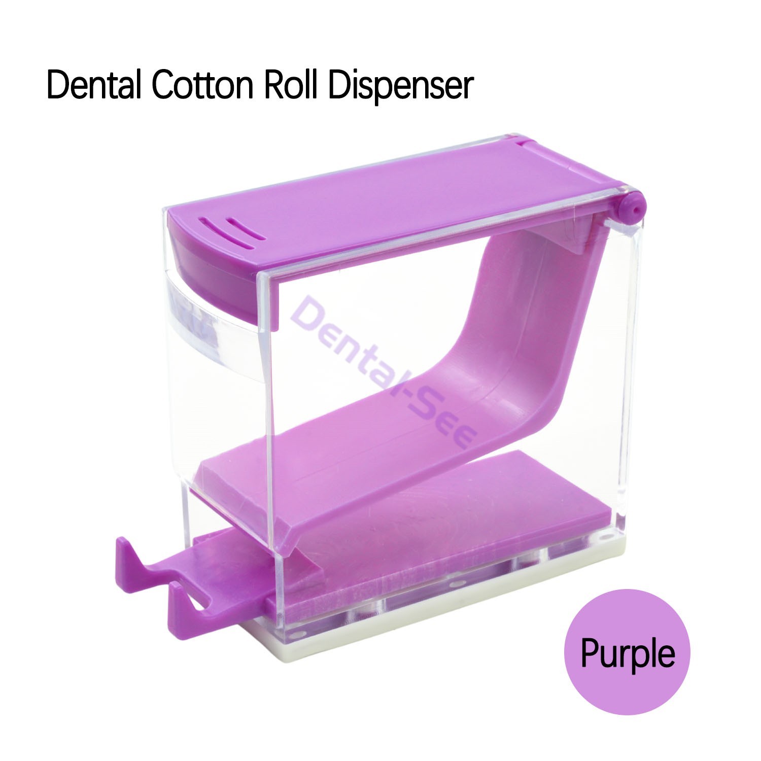 Dental Cotton Roll Dispenser Press Type Cotton Rolls Holder Hygienic Divider USA
