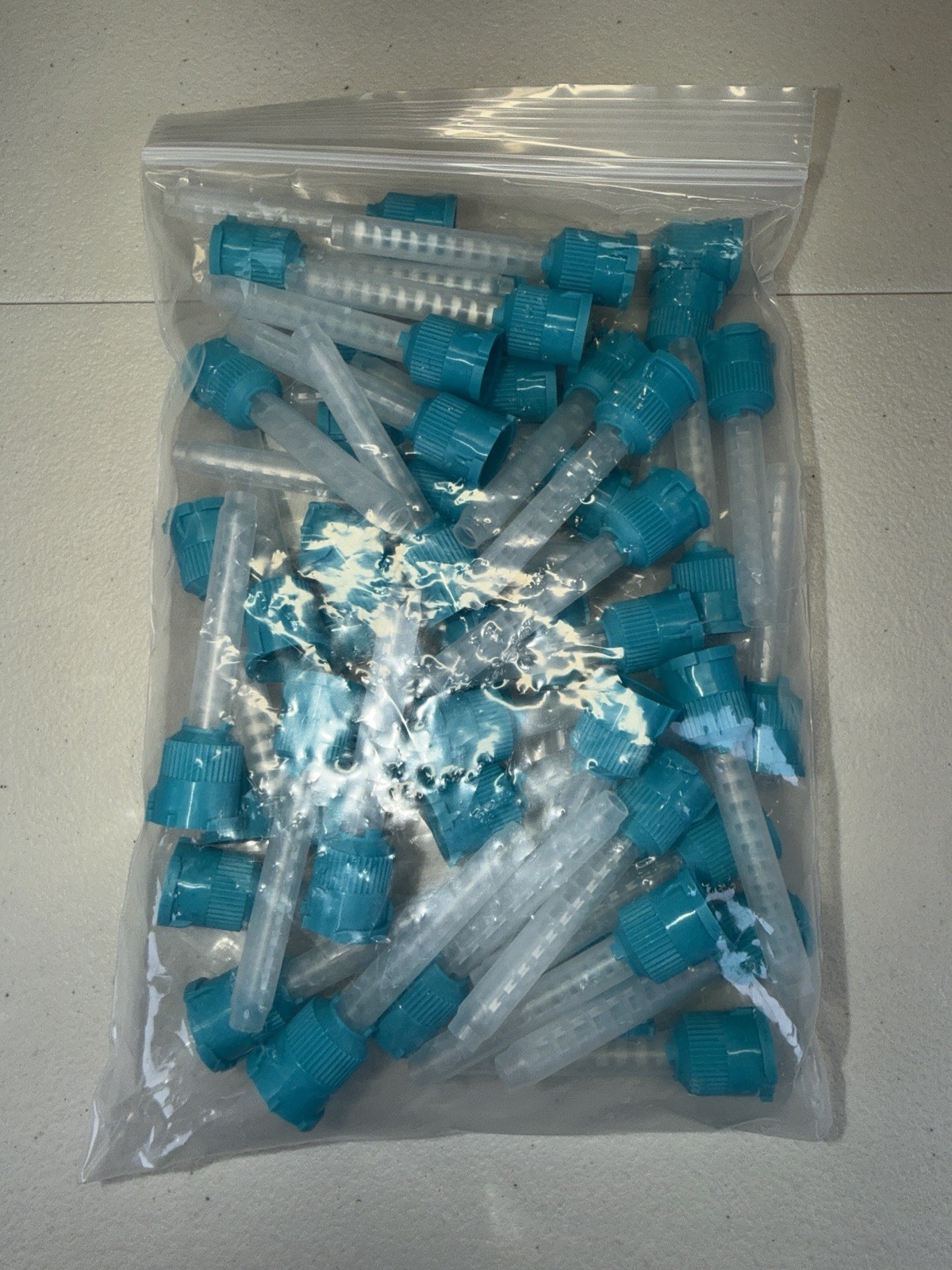 50 Dental Mixing Tips 1:1 Impression Mixing Nozzles Short Green 6.8cm New