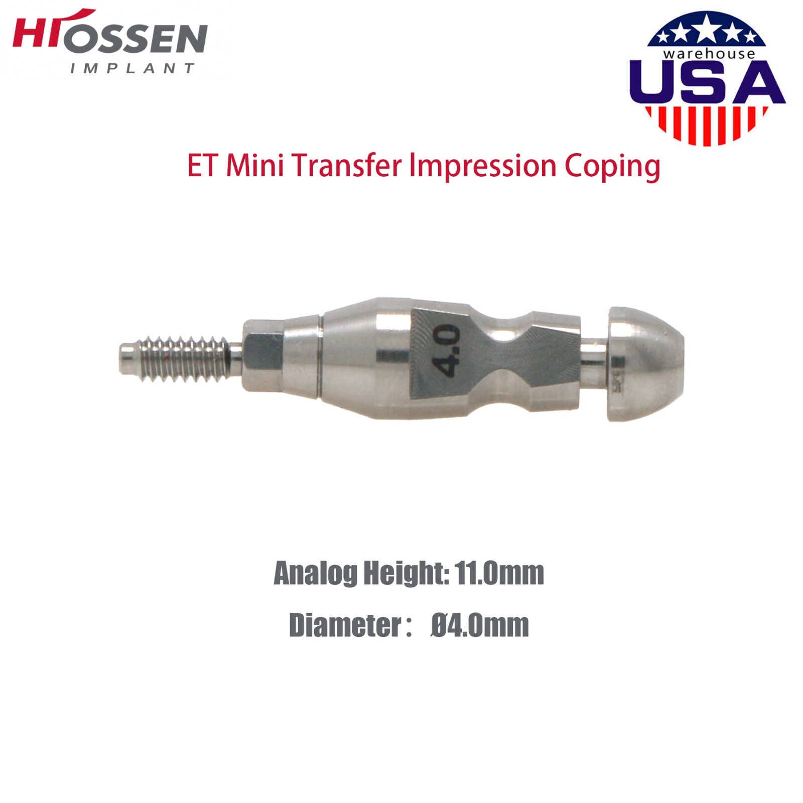 US Fits Hiossen Osstem ET Healing Abutments/Locator/Impression Caps Coping M/R