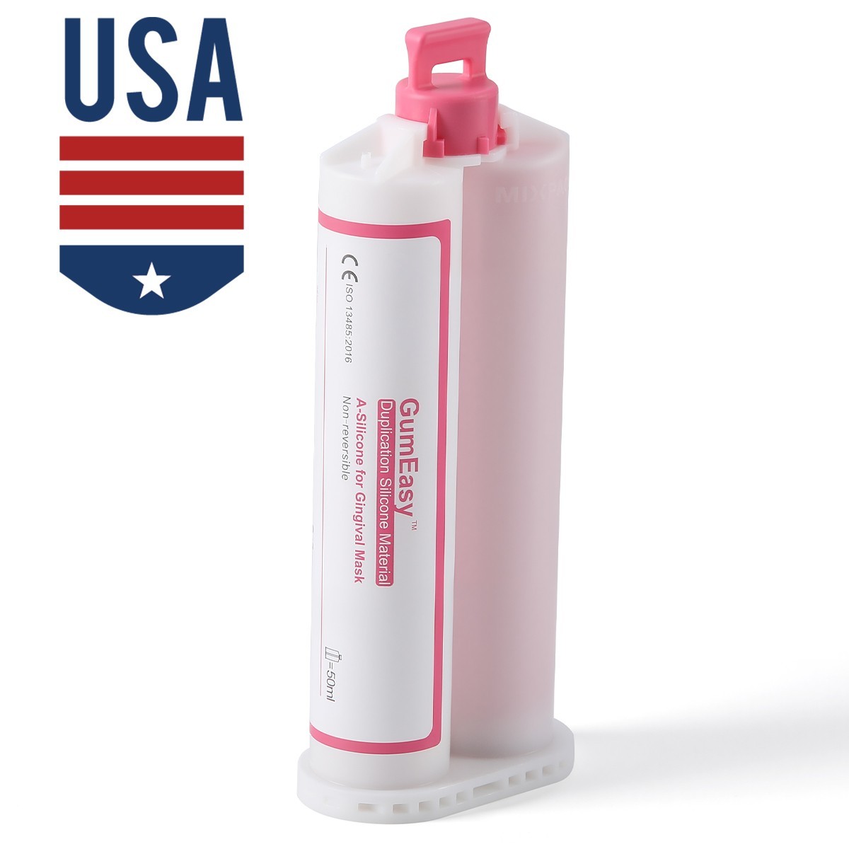 AZDENT Automix Flexible A-Silicone for Gingival Masks Duplication Silicone USA