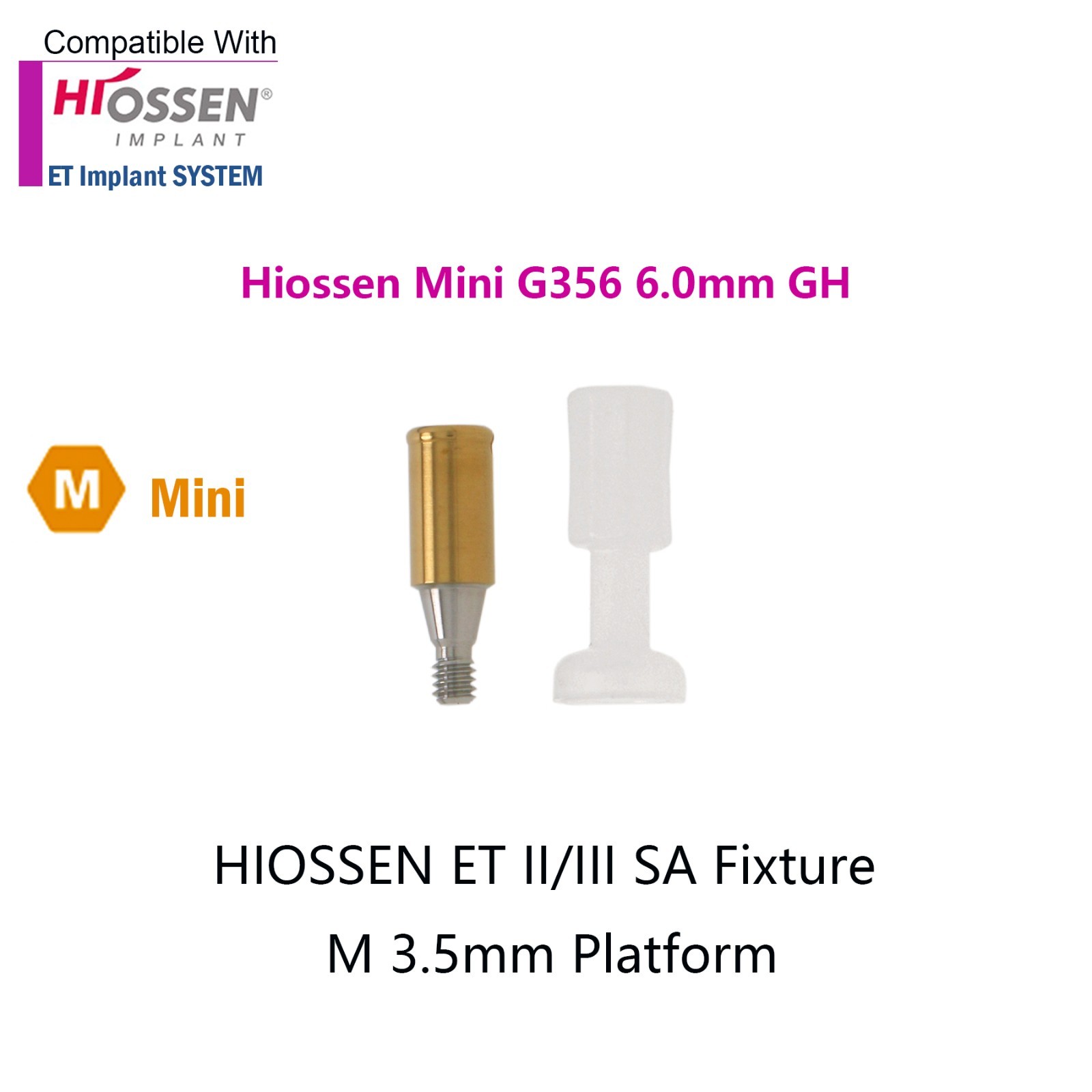 US Dental Locator Attachment Abutment for Hiossen ET/OsstemTS Mini Regular Plat