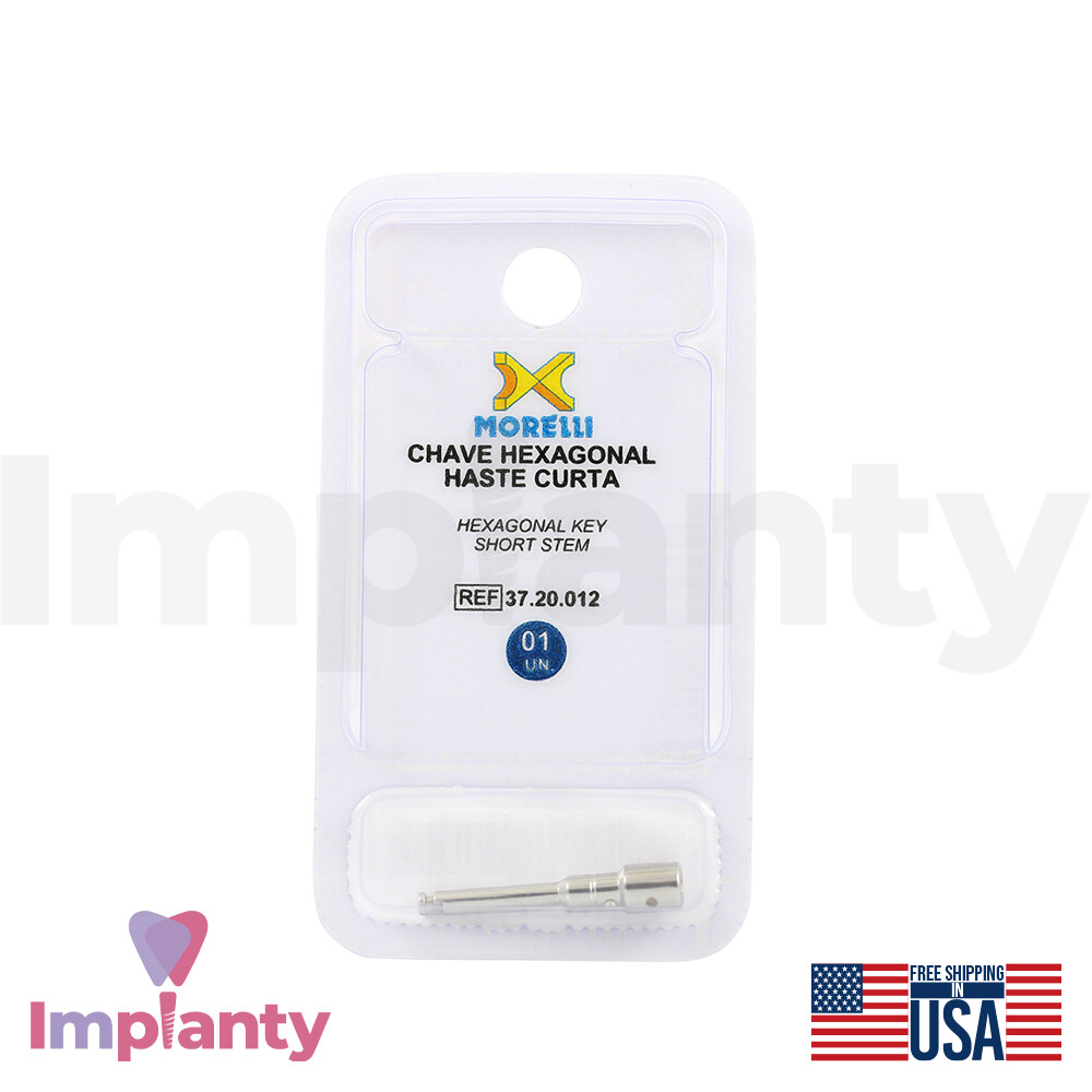 Morelli Hexagonal Key Short/Long Stem For Orthodontic Micro-Imp lants TADs