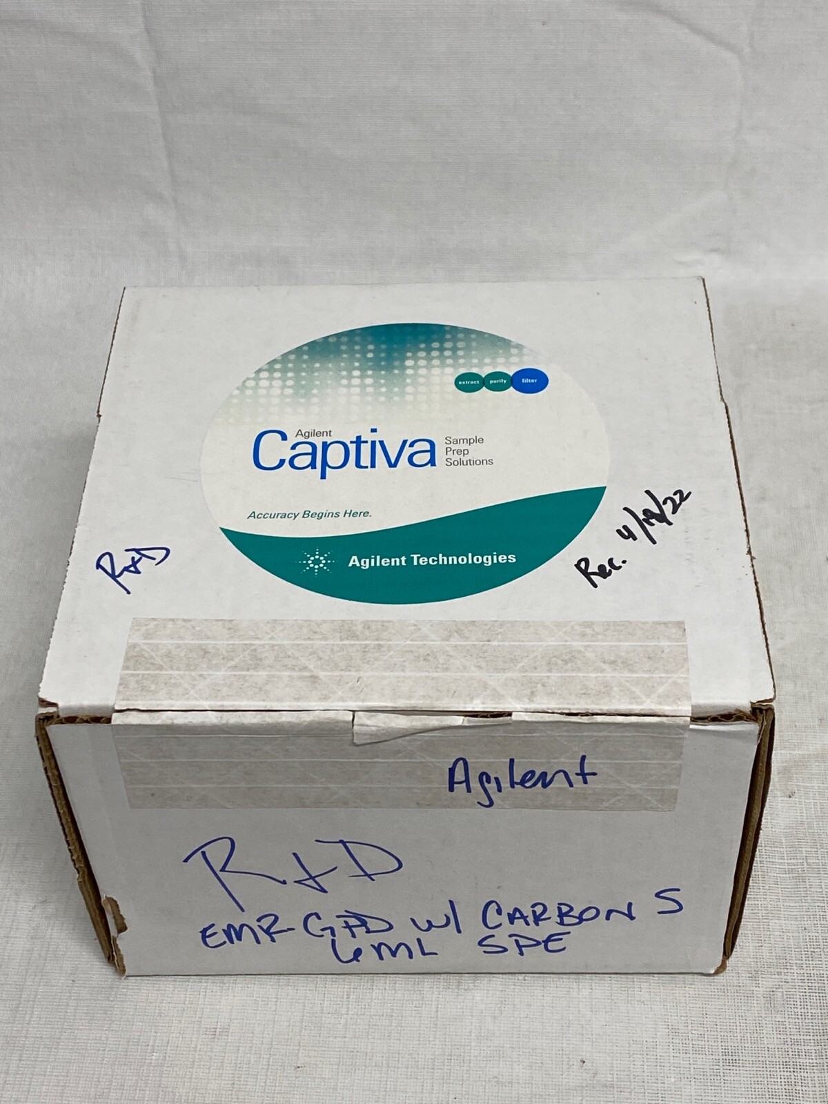 (27 Pcs) AGILENT CAPTIVA EMR-GPD 6mL Cartridges w/ Carbon S 5610-2091