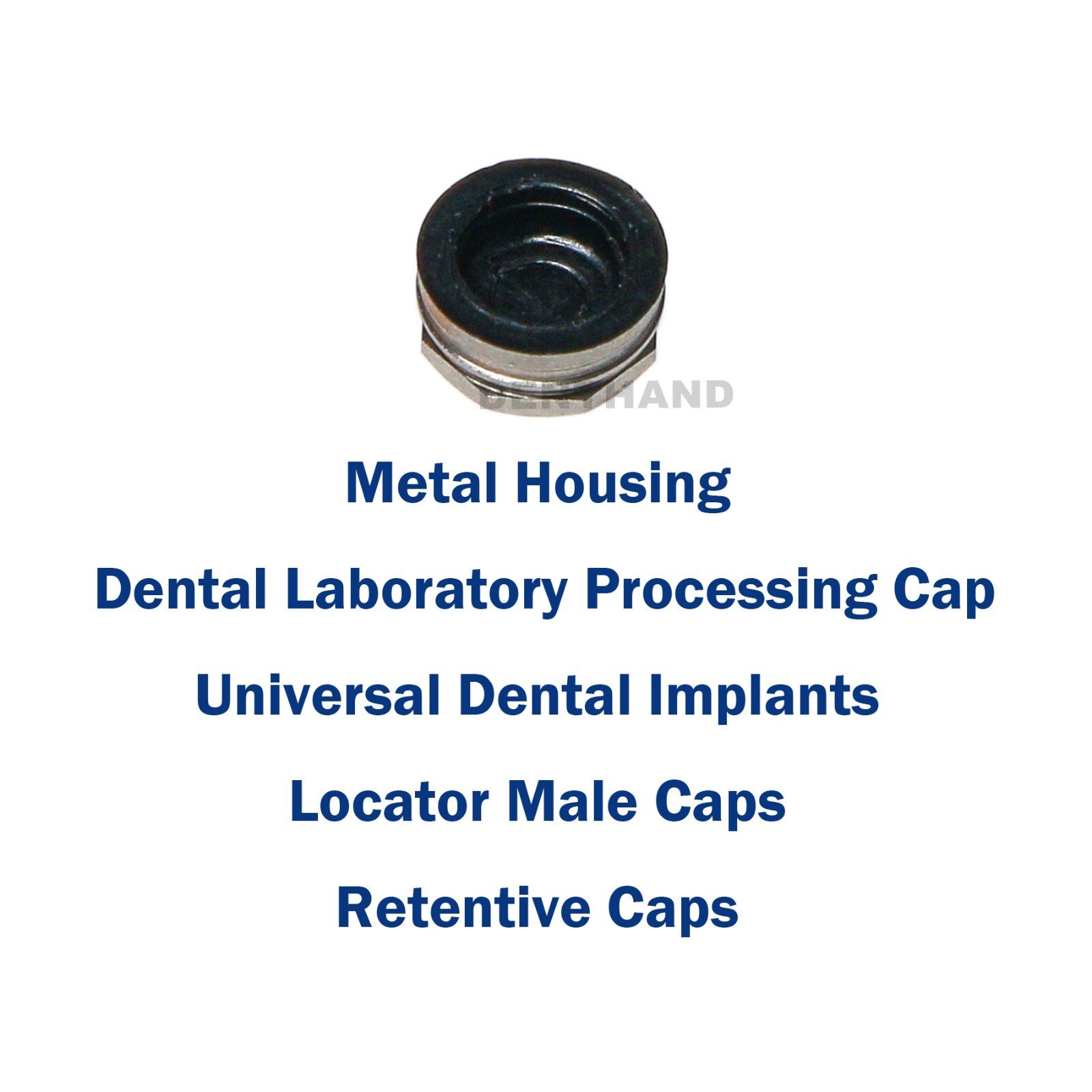 US 5pcs/set Dental Overdenture Metal Male Caps Style Housing Retention Locater