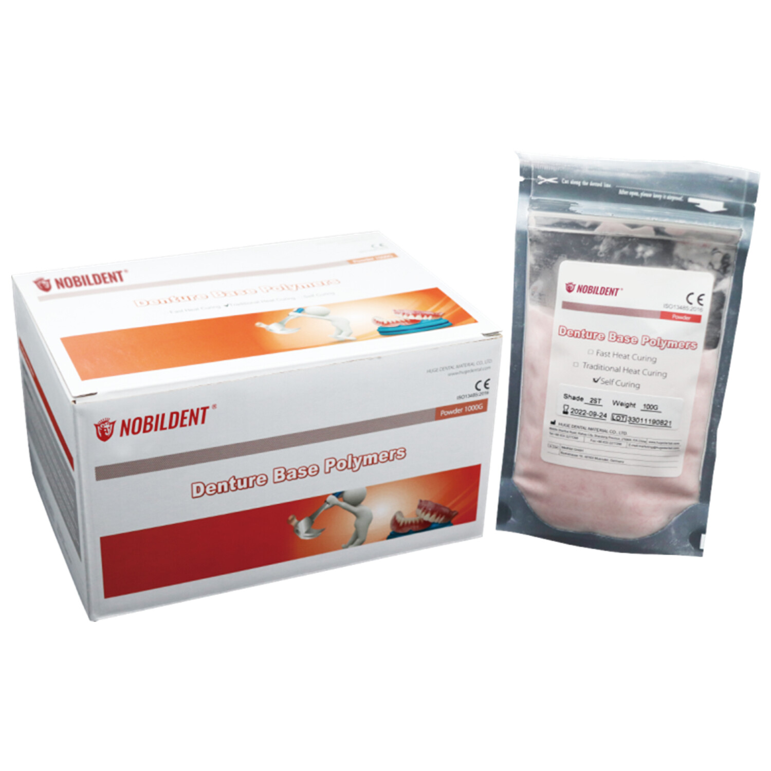 1000g HEAT CURRING Acrylic Resin Powder Denture Base Polymers Resin Powder ONLY