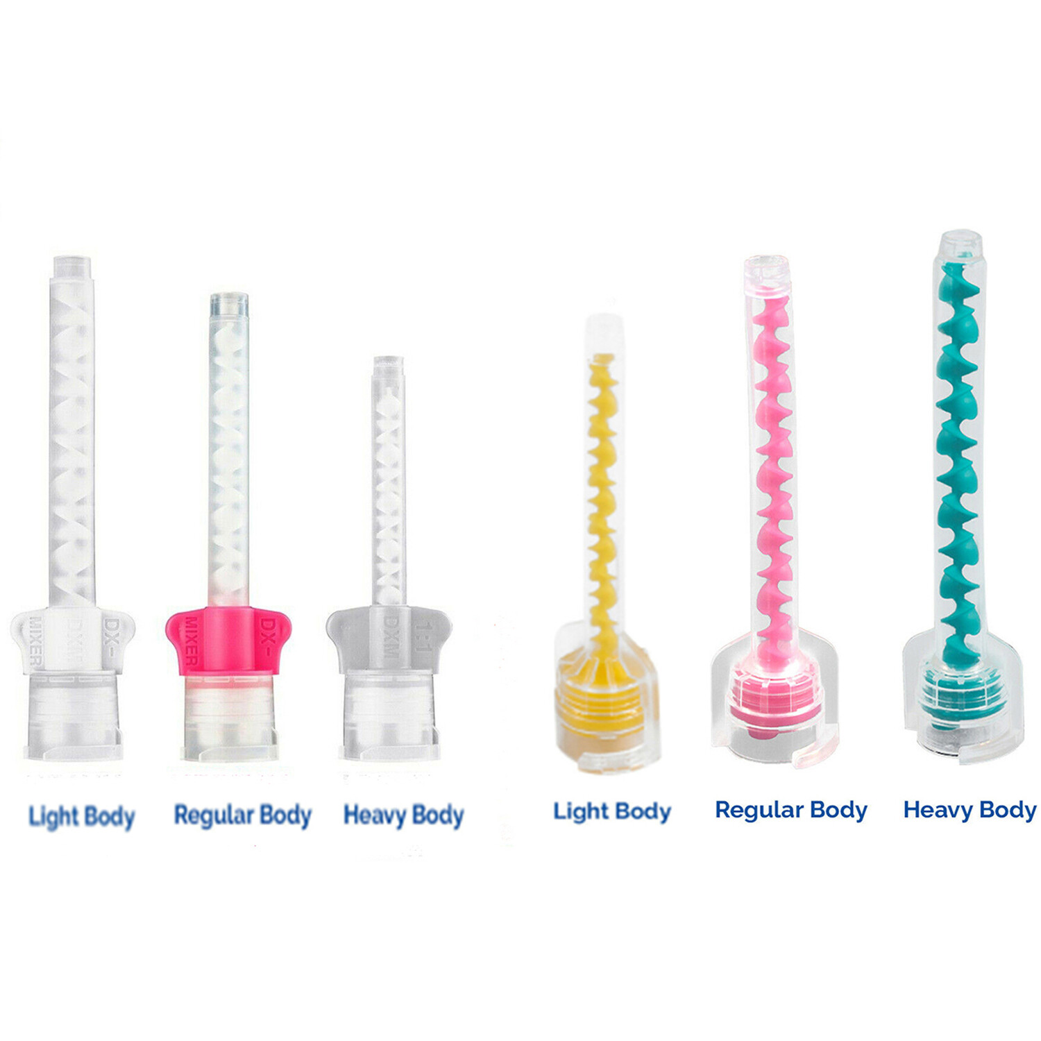 48/50Pk Dental HP Impression Material Mixing Tips Heavy VPS/PVS 6.5/5.4/4.2mm