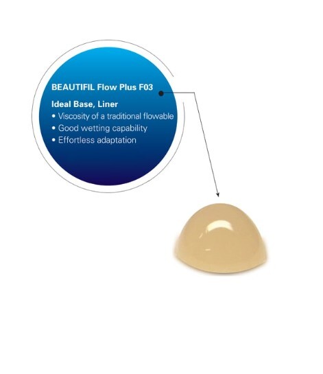 Shofu Beautifil Flow Plus F03 Low Flow – A3 Syringe, 1 – 2.2 Gm. Syringe #2016
