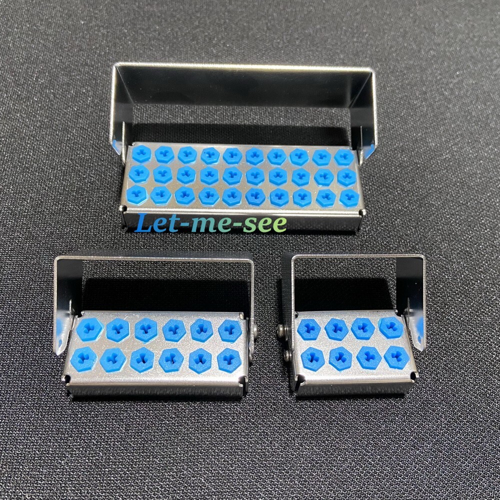Dental Disinfection Box Implant Drill Burs Organizer Holder Block 8/12/30 Holes