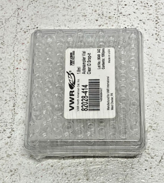 NEW Lot of 7 Packs VWR 82028-414 Autosampler Vial Clear ID Snap-It 1.8ml 100/PK