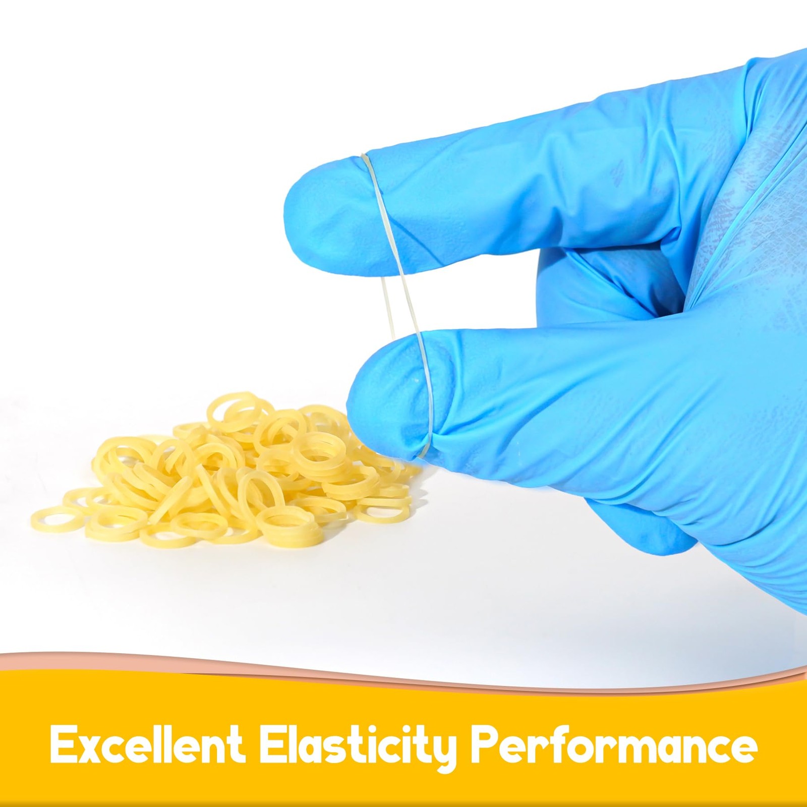 500 Pcs Orthodontic Elastic Rubber Bands, 3.5 Ounces 1/4″,Fox, Light Yellow