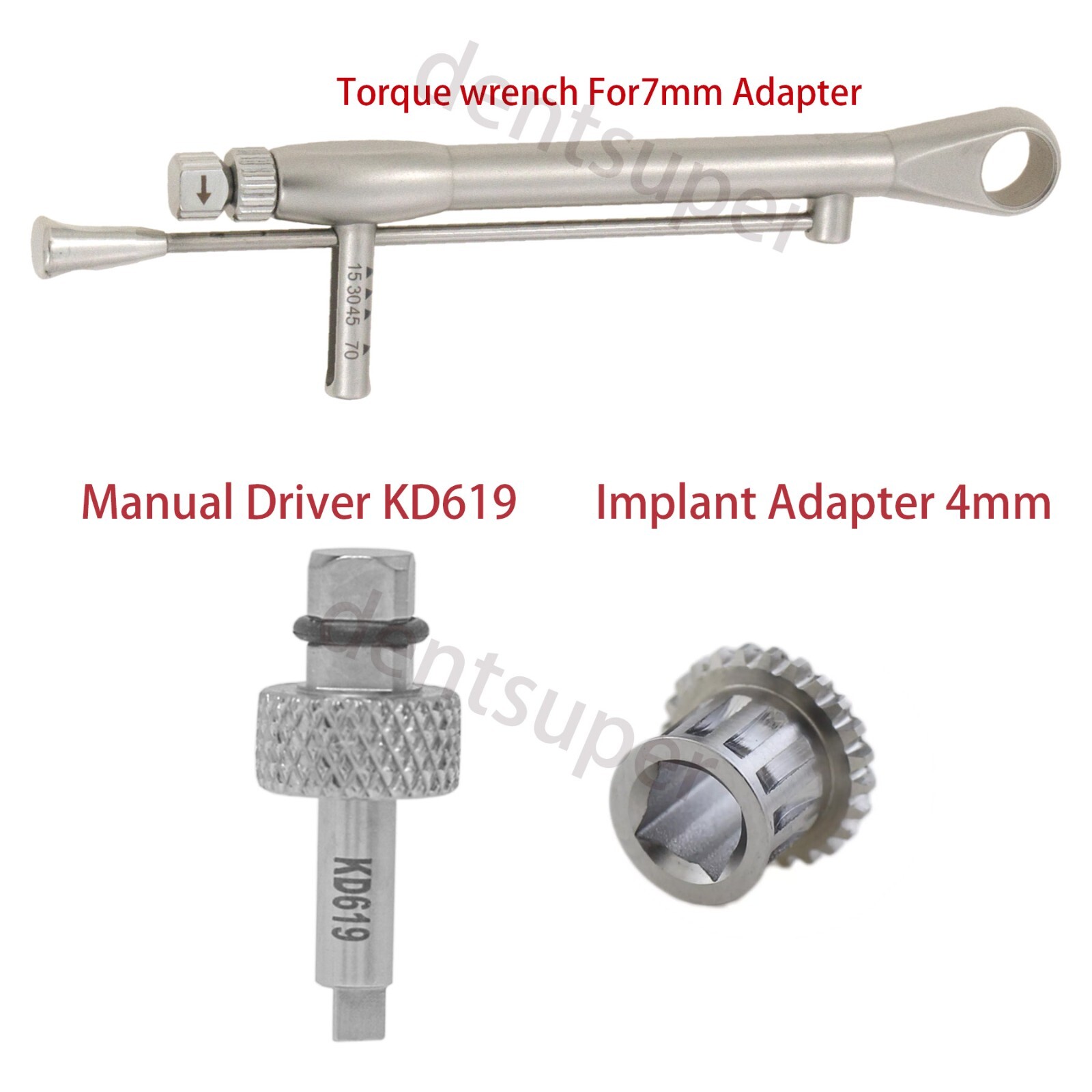 Implant 3.5mm fit Zimmer Dental Screwdriver Manual Driver Adapter 4mm Abutment
