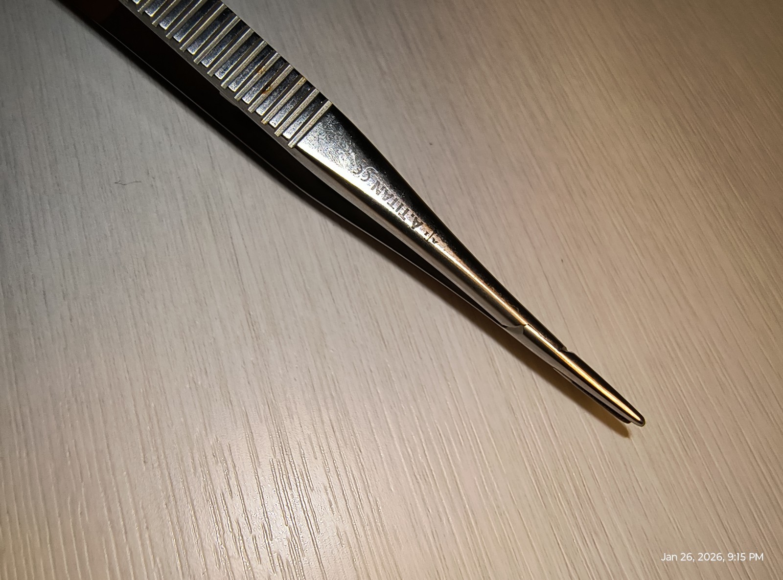 A-TITAN 188TC CASTROVIEJO FLAT HANDLE NEEDLE HOLDER, DENTAL TOOL