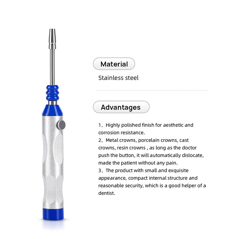 Dental Automatic Crown Remover Kit 4 Shifts Adjustable Crown Teeth Restoration