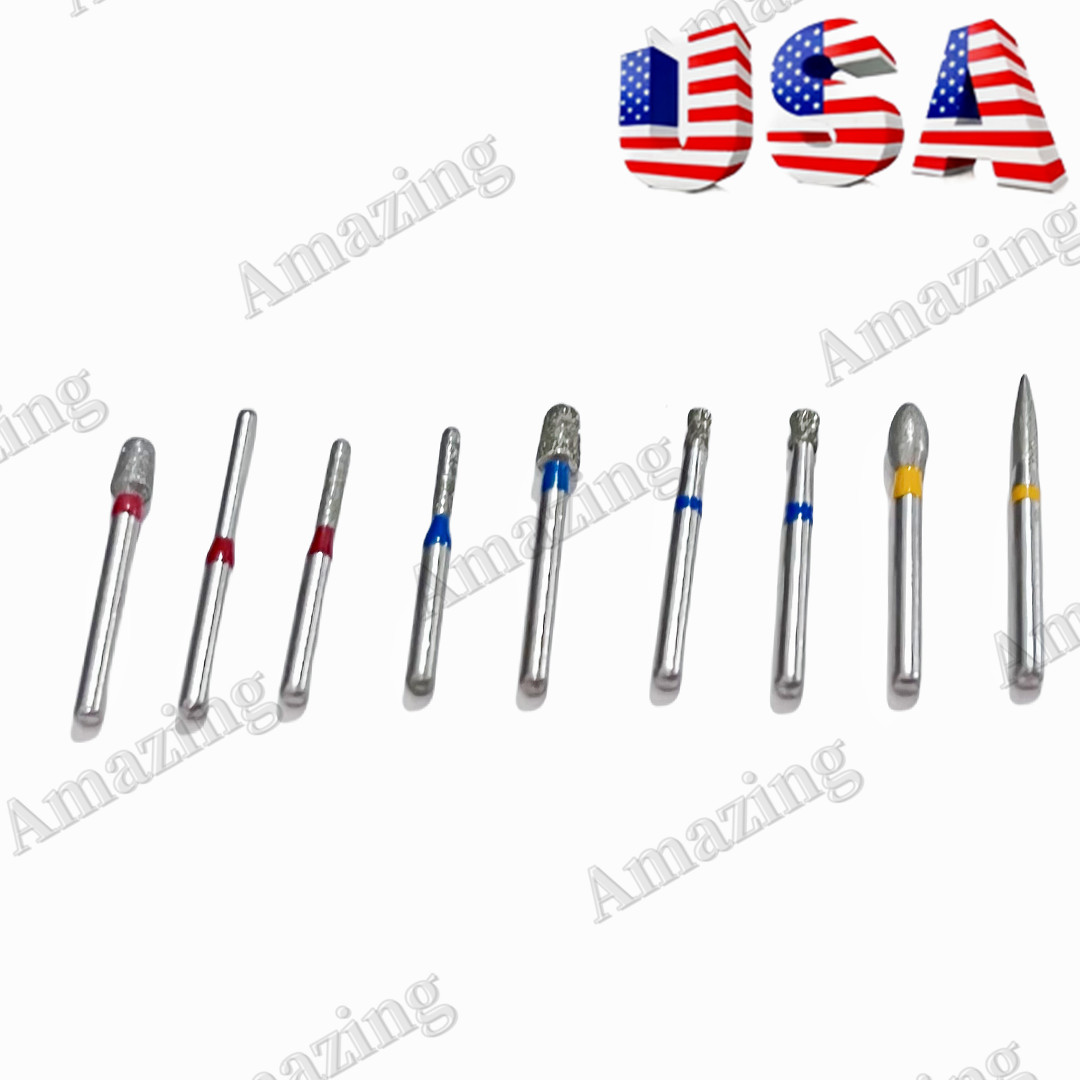 2 Kits Dental Inlay Diamond Burs Onlay Overlay Bur Set E-MAX Milling CAM CAM 3D