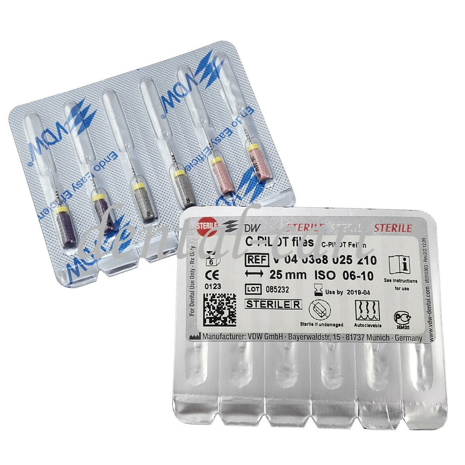 VDW C-Pilot Files For Endo Root Canal 21mm/25mm
