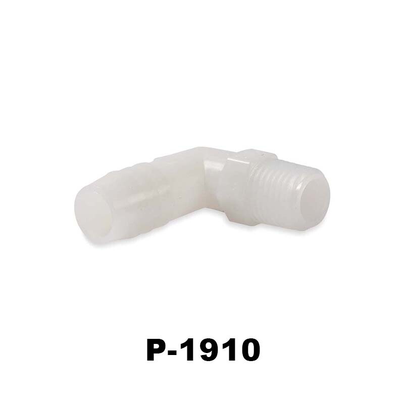 Barbed Plastic Fittings (100 Pack) for Dental, Vet, Medical