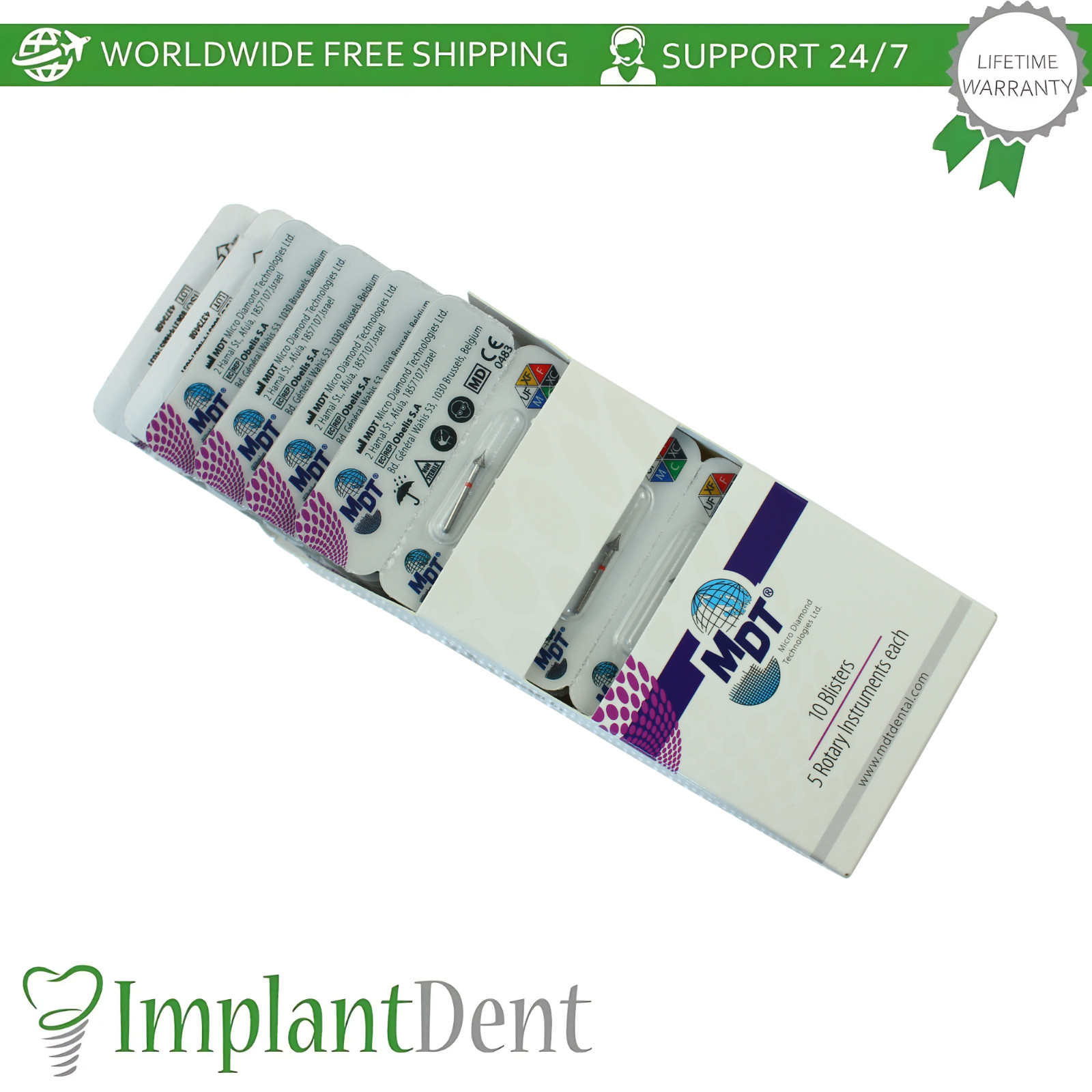 Dental MDT Occlusal Trimming FG Diamond Burs 466 Refinement Occlusal Surfaces