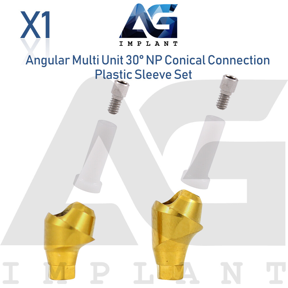 Angular Multi Unit Prosthetic System 30° Conical Connection NP Plastic Set