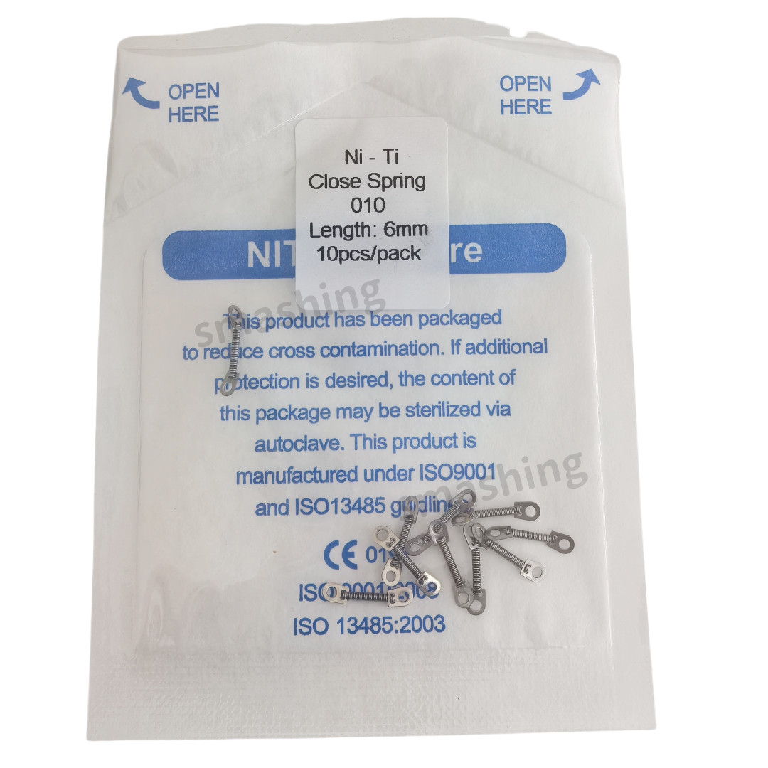 10Pcs/pack Dental Orthodontic NiTi Closed Coil Spring Optional Size