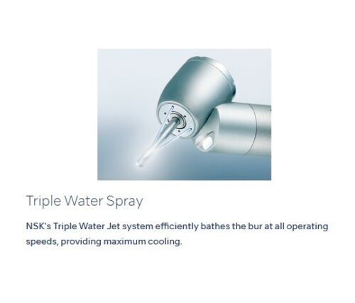 NSK Ti-Max X450 M4 Surgical 45° LED Speed Handpiece Dental Triple Water Jet 18W