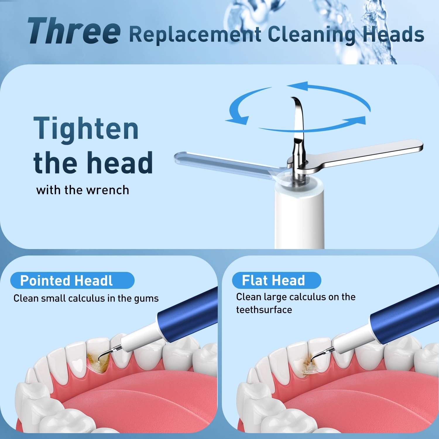 Plaque Remover for Teeth, Dental Calculus & Teeth Cleaning Kit, Blue