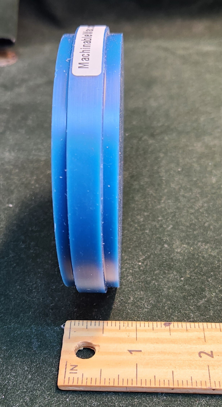 DENTAL LAB WAX BLANK DISK CAD/CAM APPLICATION BLUE DIAMETER 98mm THICKNESS: 20mm