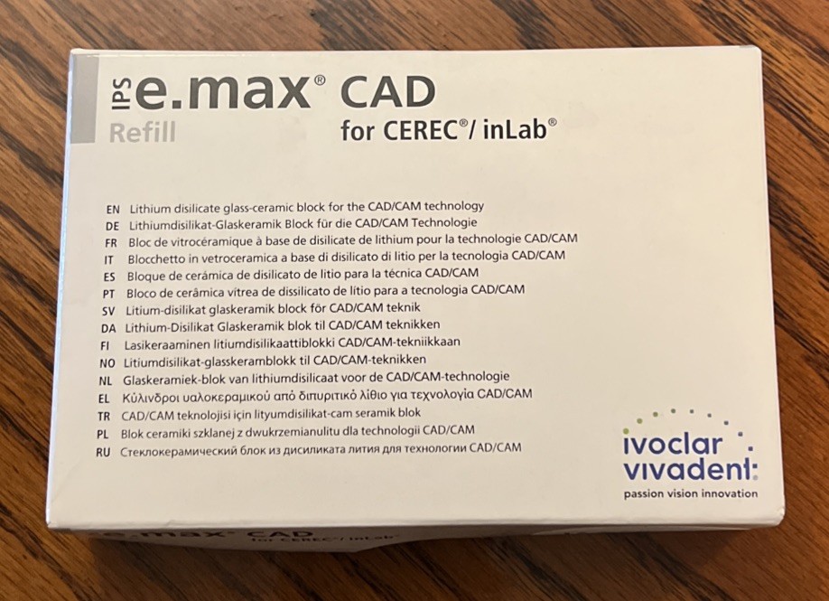 IPS e.max Cad HT D2 / C14, 5 blocks for CEREC and inLab * factory sealed box*