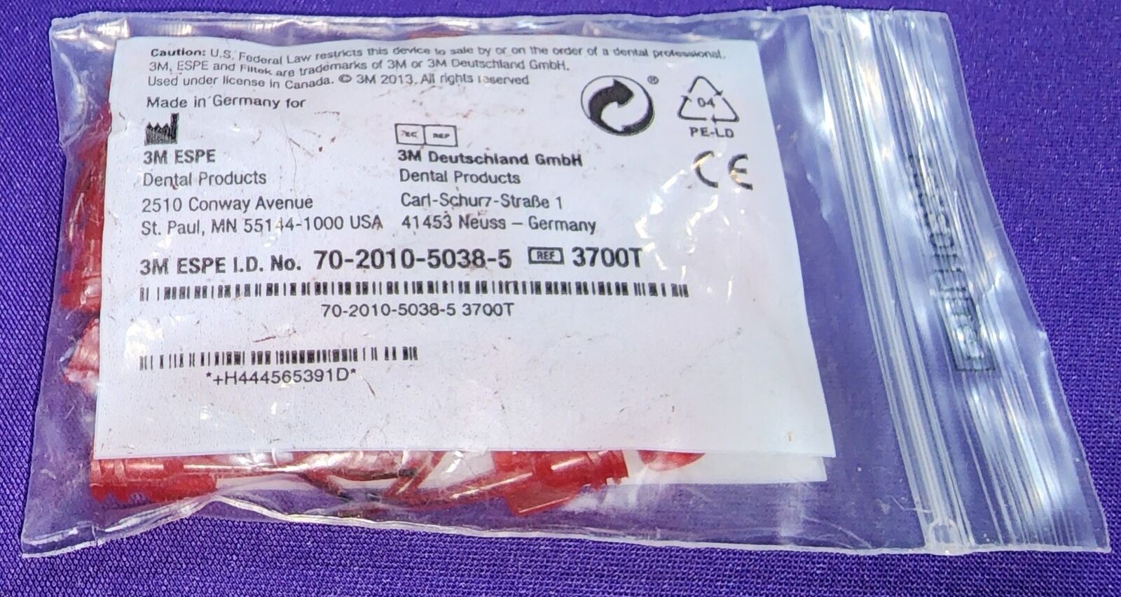 00328 – 3M ESPE 3700T Filtek Flow Dispensing Flowable Restorative Dispensing Tip