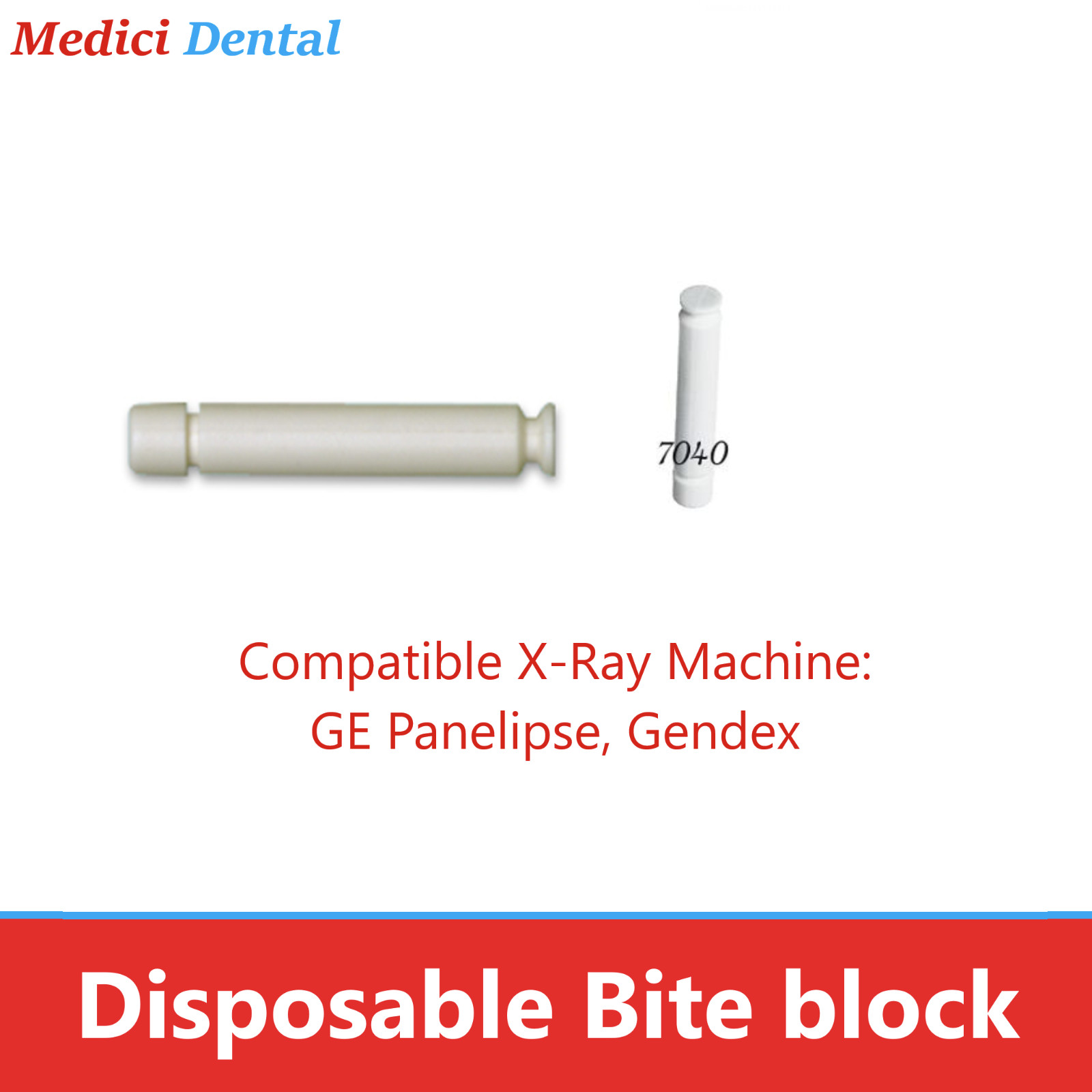 X-Ray Panoramic Disposable X-Ray Bite Blocks GE Panelipse, Gendex #7040 100/Pk