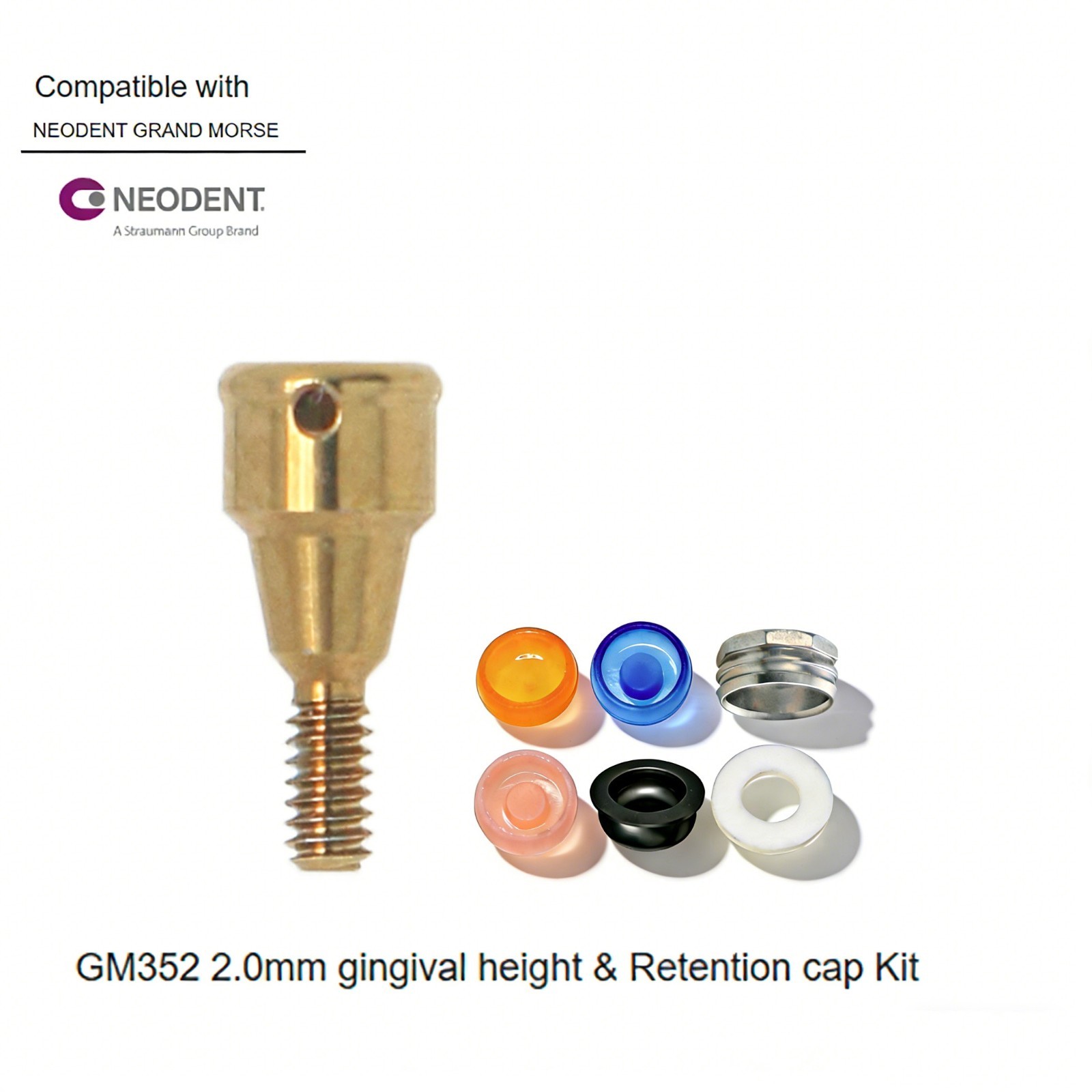 Zest LOCATOR Anchor Abutment Fit Neodent GM All Platform Overdenture Attachment