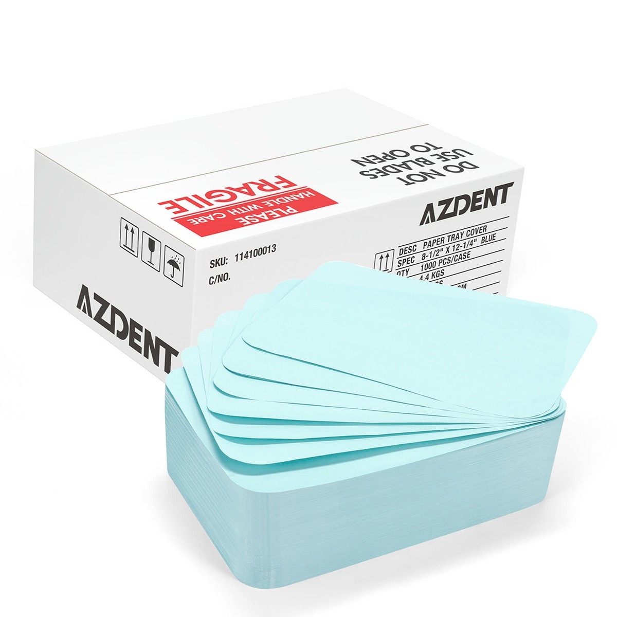 1000pc Disposable Medical Dental Tray Covers Paper for Size B Trays -12.25″x8.5″