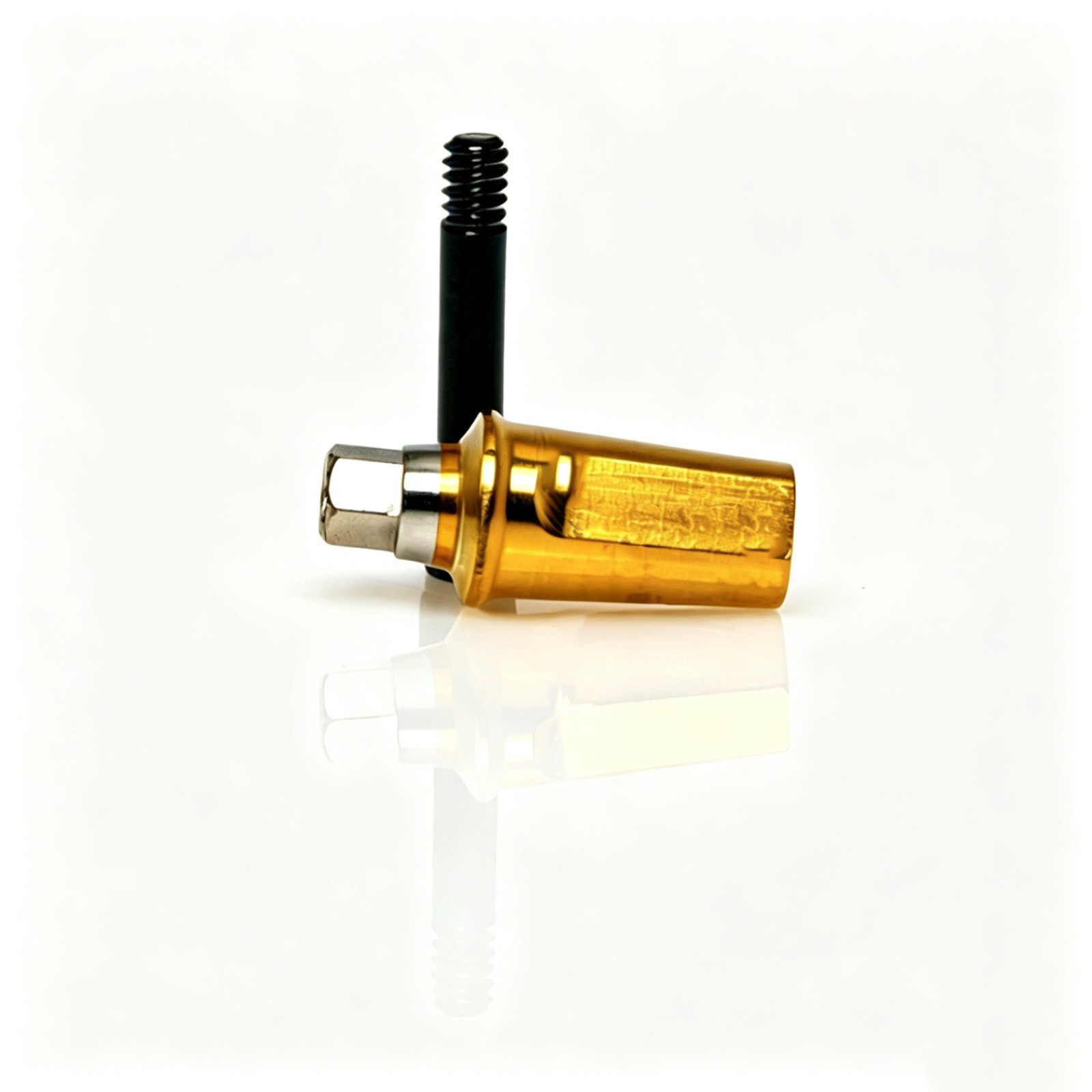 US Dental Straight Titanium Cement Retained Abutment for Crown Fit Hiossen ET/TS