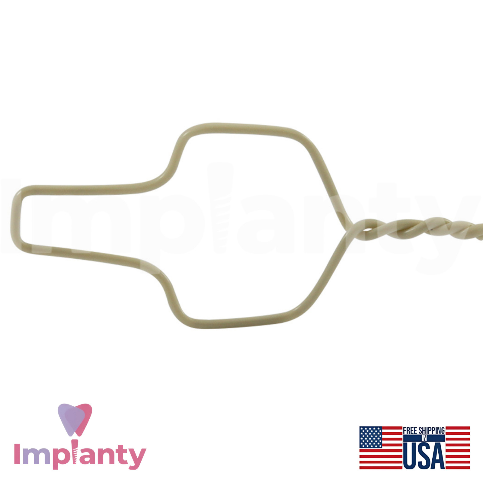 OrthoQuest Kobayashi Pre-Cut Preformed Ligature Wire Hook Stainless Steel 100pcs