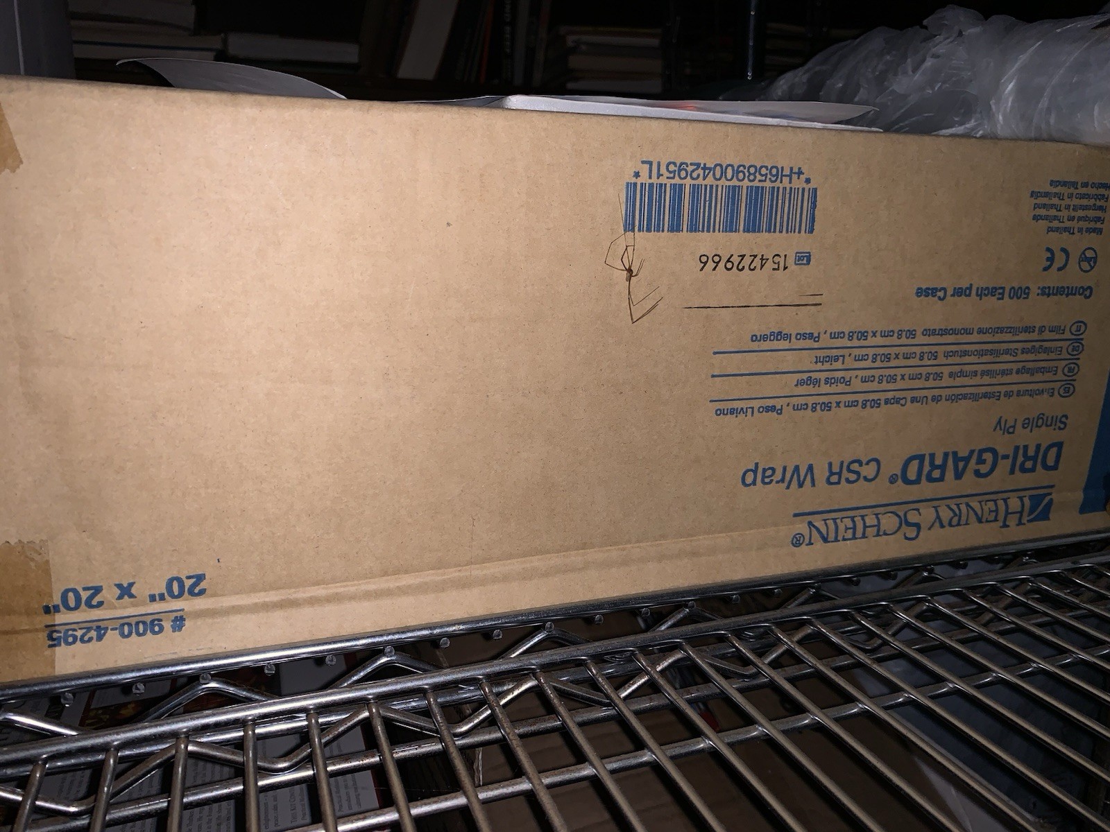 Henry Schein Single Ply CSR Wrap 500ct Blue