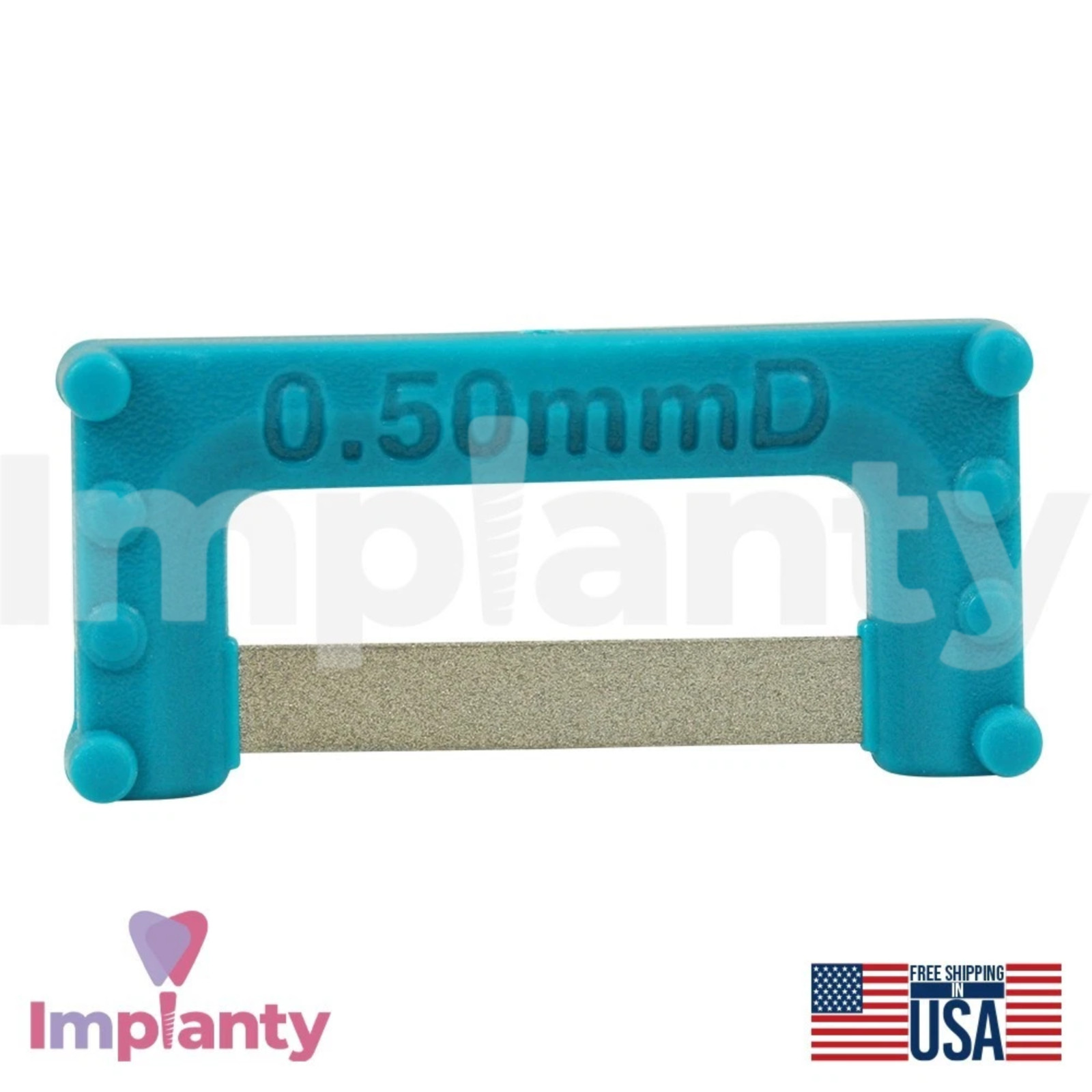 Assorted Colors IPR Plus Dental Strips Set 8pcs Stainless Steel Diamond Coating