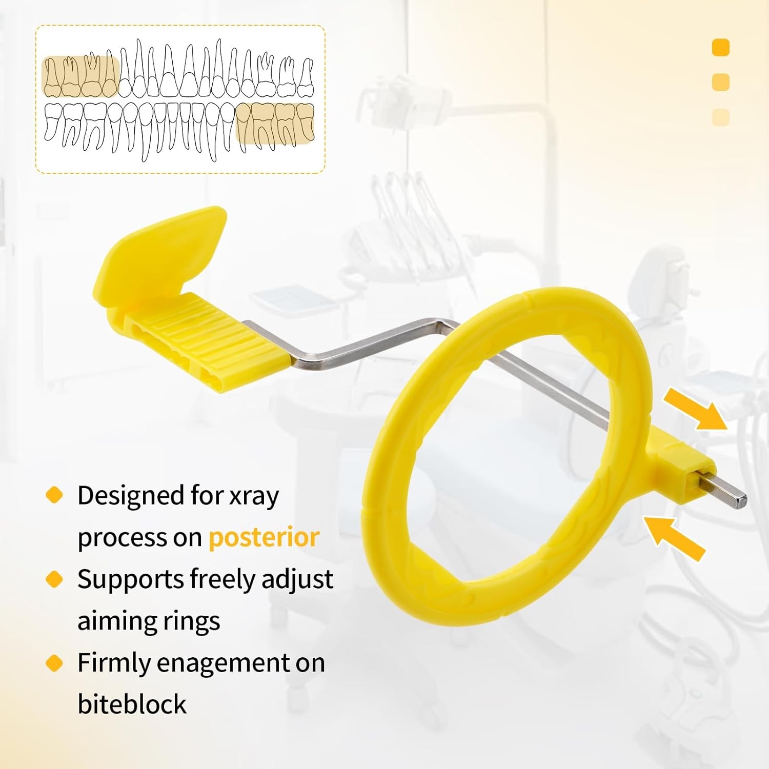 5pcs Dental Posterior Indicator Arms X Ray Dental Sensor Holder Autoclavable
