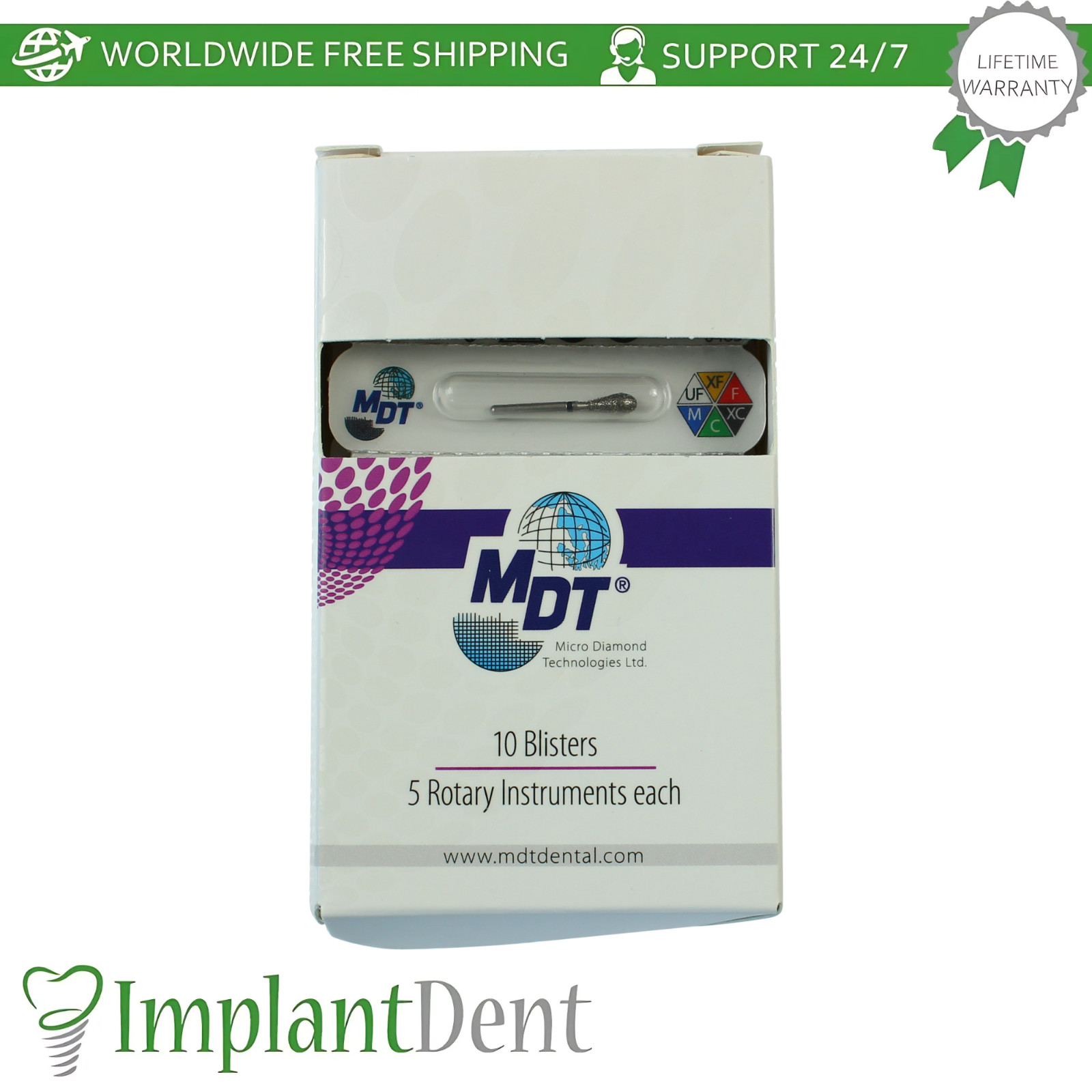 Dental MDT Football FG Diamond Burs 276 Contouring Shaping Restorative Materials
