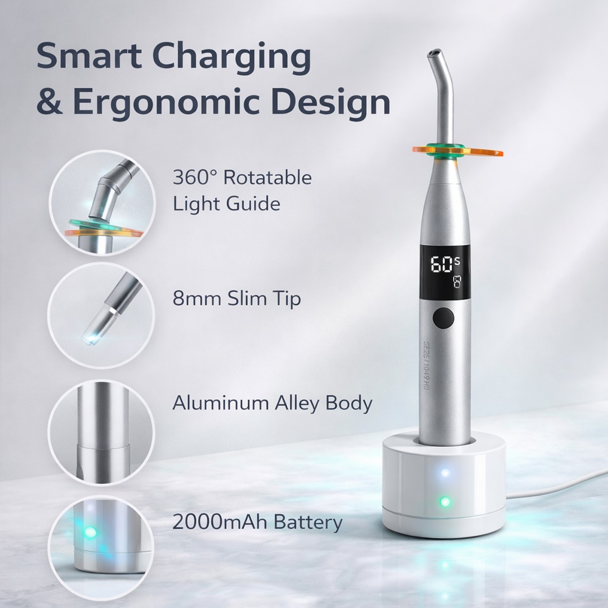 SuperEndo CuraOne 1 Second Light Cure Unit With Caries Detection