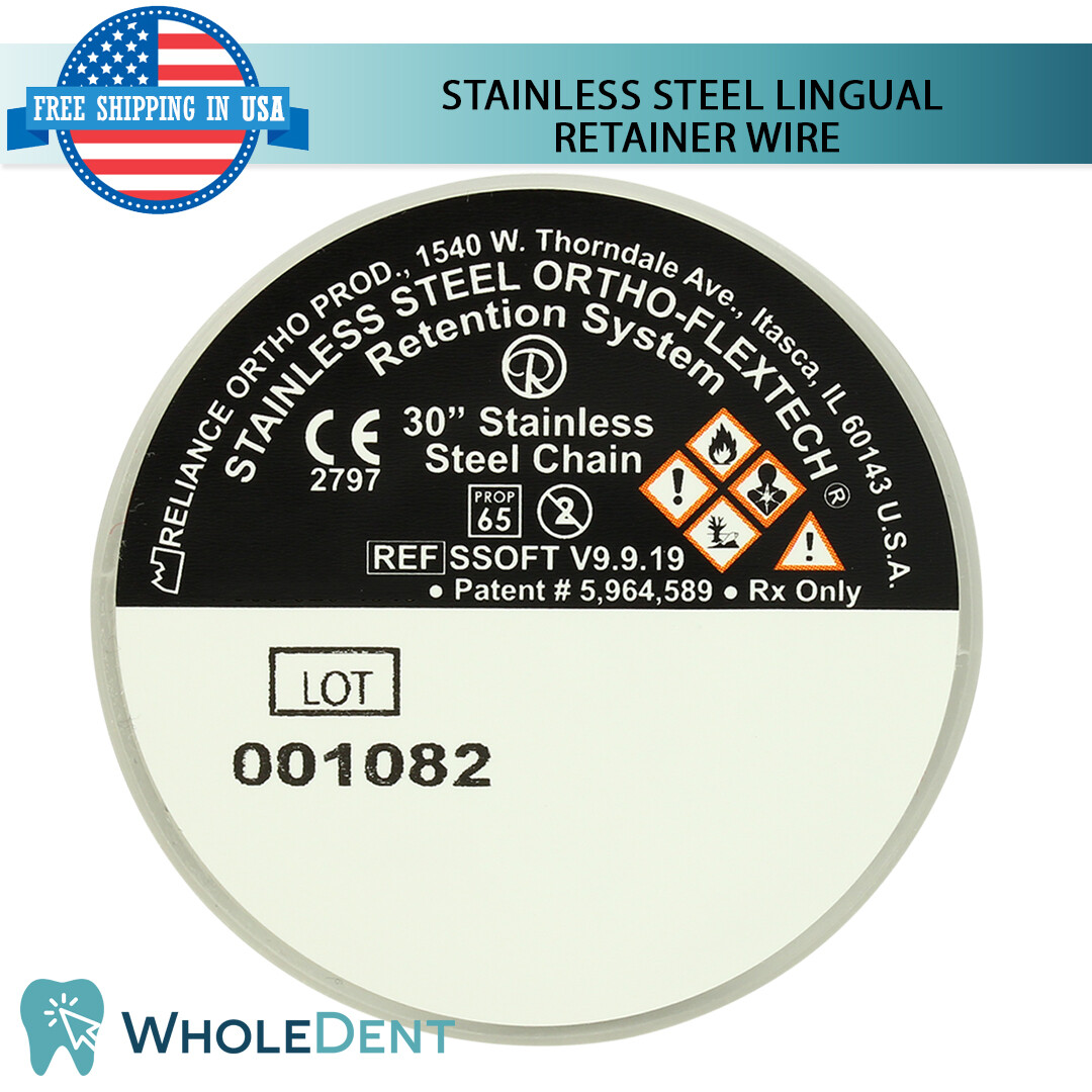 Orthodontic Dental Stainless Steel Lingual Retainer Wire Reliance Ortho-Flextech