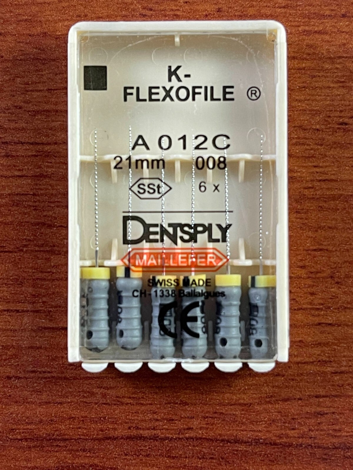 Dentsply Dental Flexo files 21mm stainless steel 6-files per blister