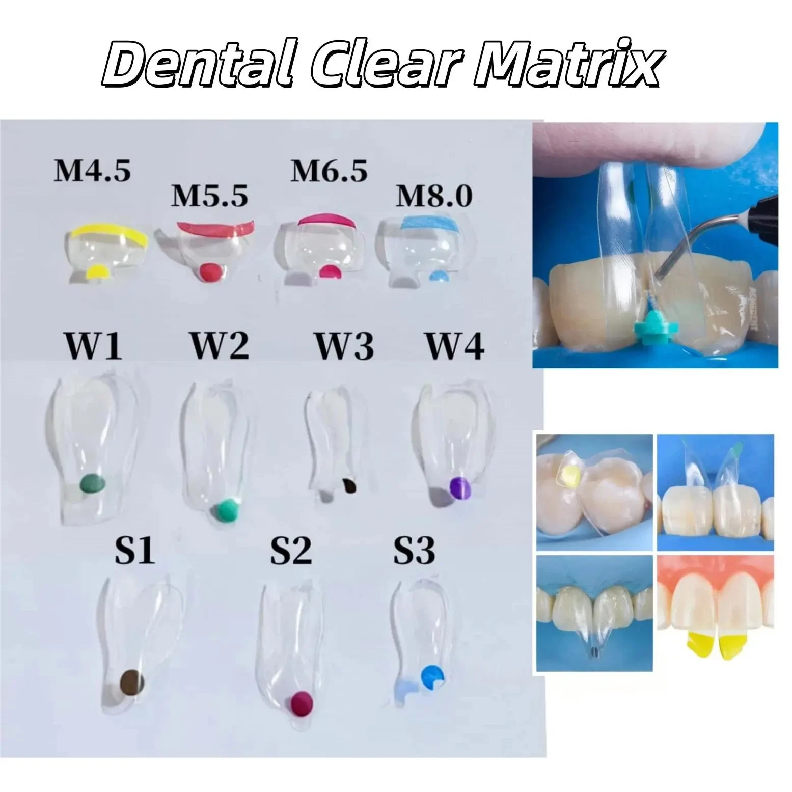 Dental Transparent BT Matrices Clear Matrix Anterior Posterior Fit BioClear